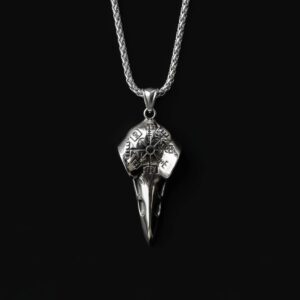 Kaelakee "Vegvisir Raven"